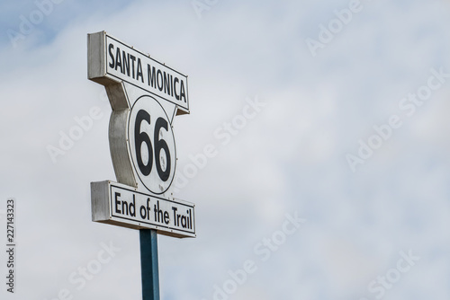 Santa Monica Sign With copy space