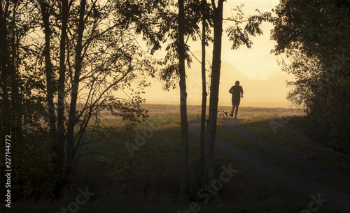 Man jogger at sunrise © YesPhotographers