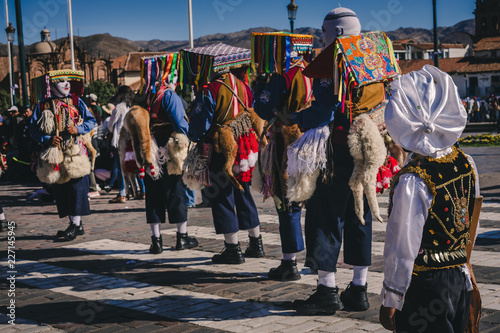 A Colorful Peruvian Celebration & Parade In Plaza De Armas