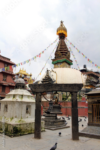 A Japanese temple gate (Torii) at one stupa in Kathmandu