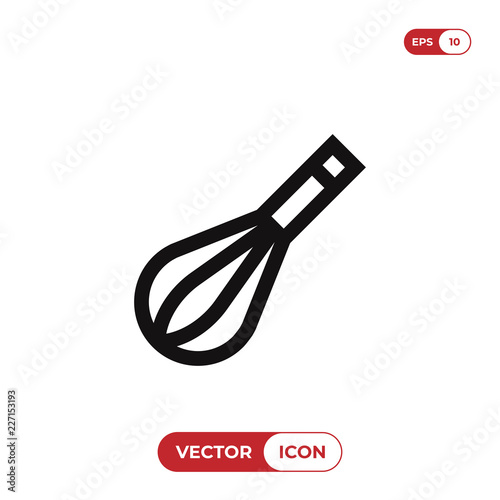 Whisk vector icon