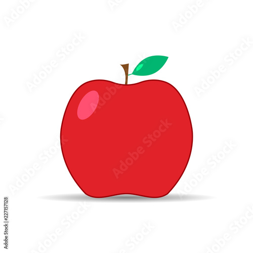 Apple Icon in trendy flat style isolated on white background.