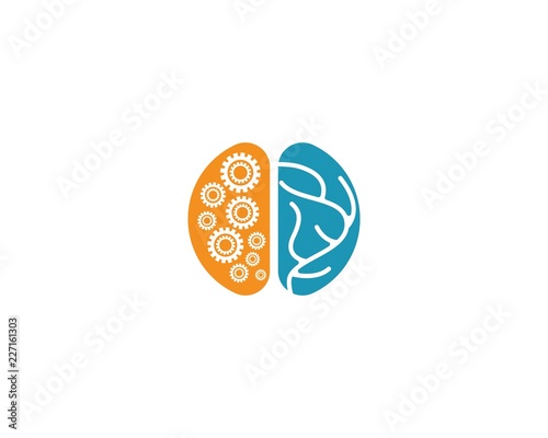 Brain logo illustration