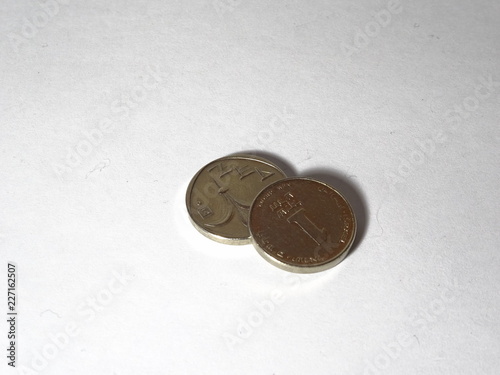  Israeli  money. One shekel coin
