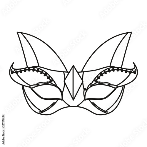 mask with feathers accessory carnival festival