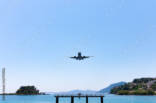 Airport on the Corfu island