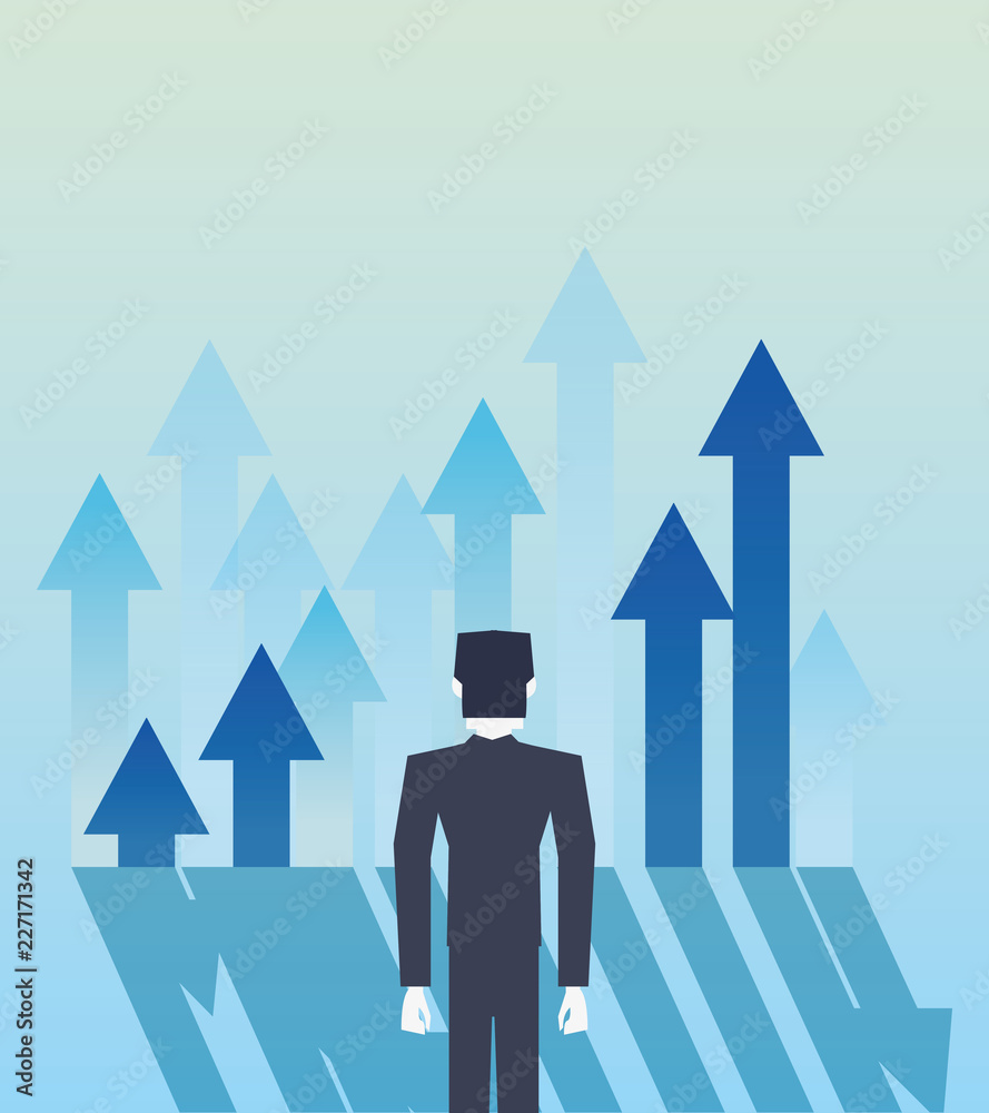 businessman arrows success