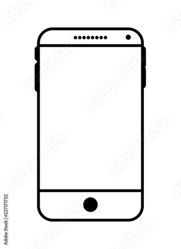 smartphone device isolated icon