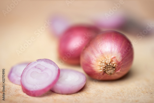 Red shallot onion, herb and spice, food ingredient
