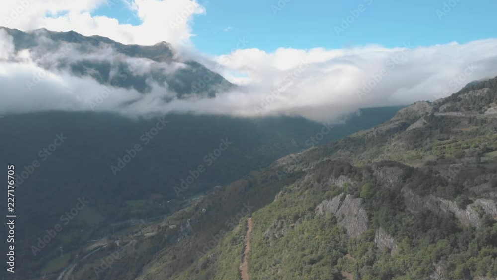 Aerial view of European Valley covered with Clouds 4 Aerial view of European Valley covered with Clouds 4
