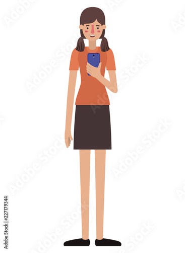 young woman with smartphone © grgroup
