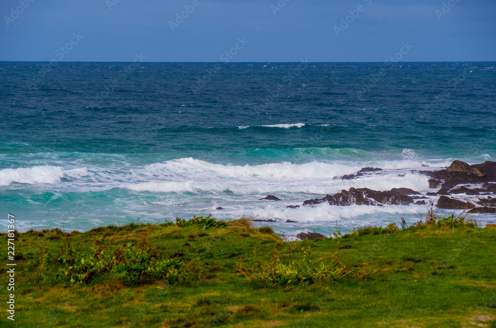 Bedruthan Steps - wonderful rocky coastline in Cornwall Bedruthan Steps - wonderful rocky coastline in Cornwall
