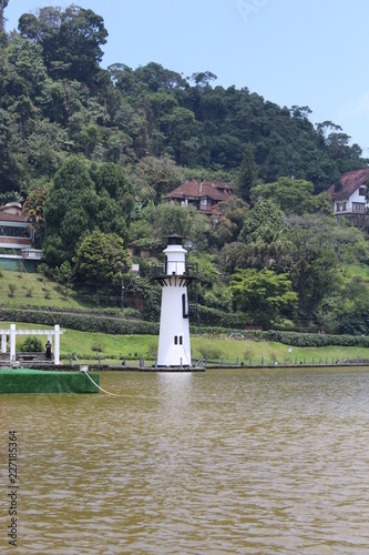 lighthouse on a lake