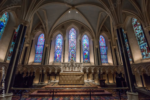 Saint Patrick Cathedral alter. Dublin, Ireland.