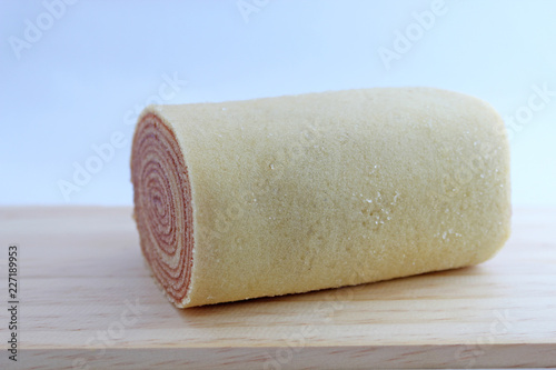 Traditional guava roll cake