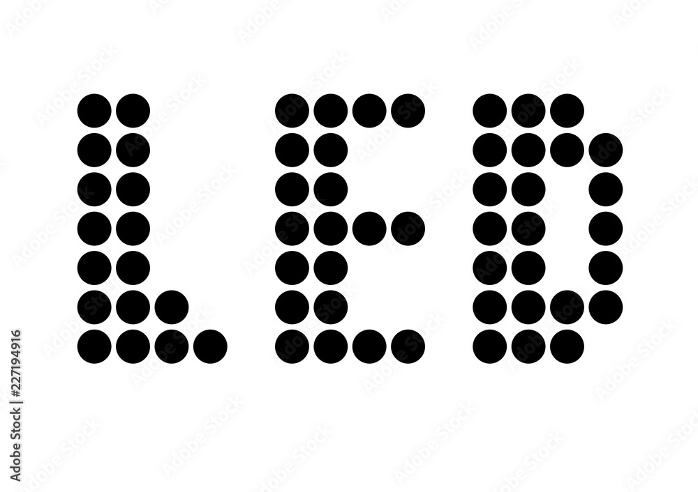led icon on white background. led icon for your web site design, logo, app, UI. flat style. led icon on white background. led icon for your web site design, logo, app, UI. flat style.