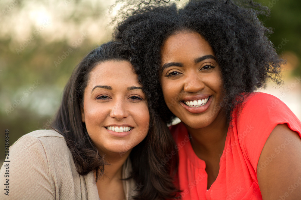 Portrait of a diverse group of friends. Portrait of a diverse group of friends.