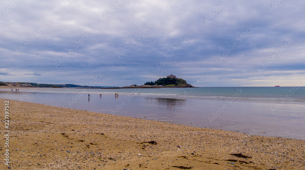 The beach of Marazion in Cornwall - a surfer s paradise The beach of Marazion in Cornwall - a surfer s paradise