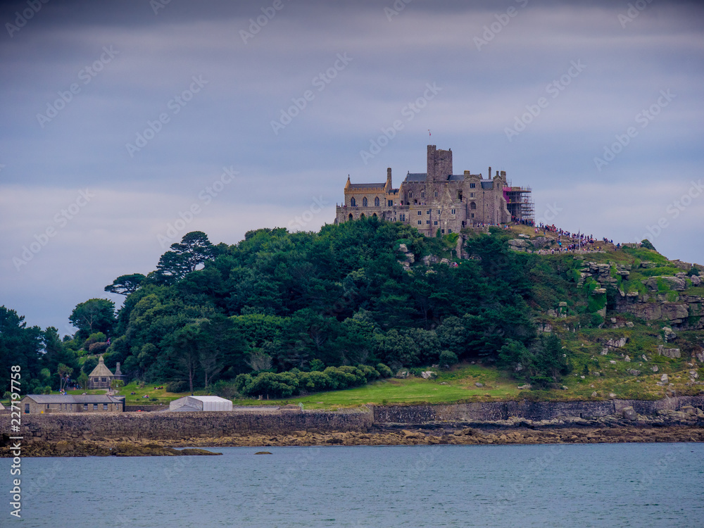 St Michaels Mount at the coast of Marazion in Cornwall