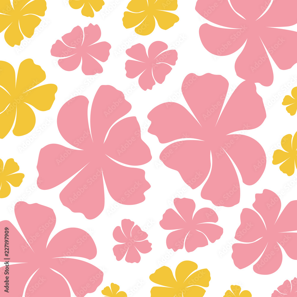 beautiful flowers decorative pattern isolated icon