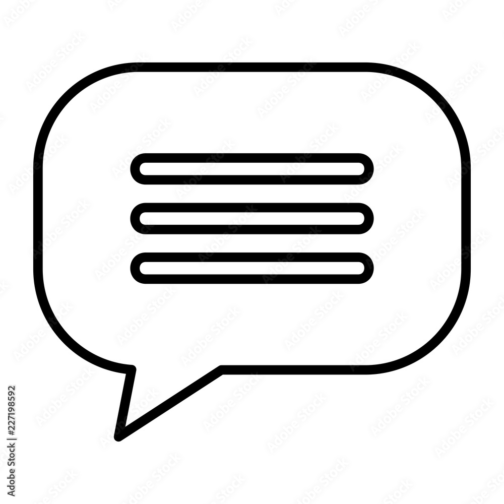 speech bubble message icon
