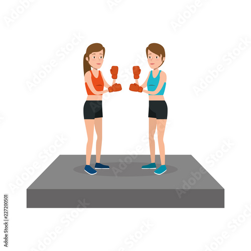 young woman lifting dumbbell
