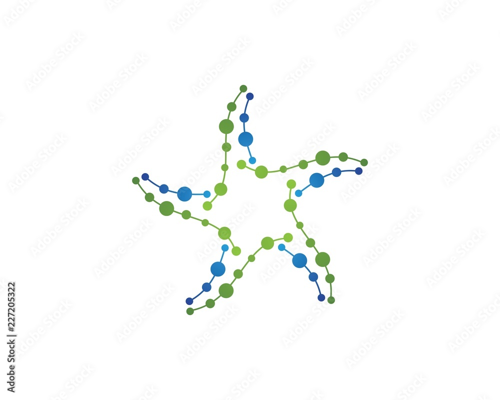 molecule logo vector