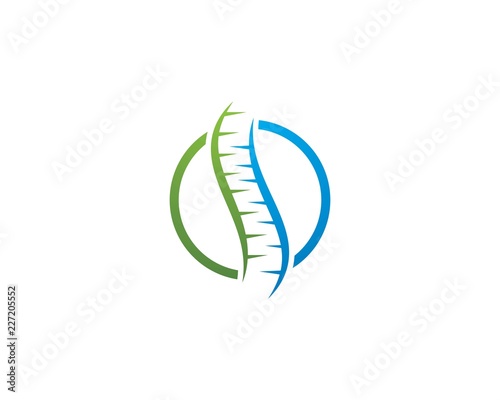 Spine diagnostics symbol logo template
