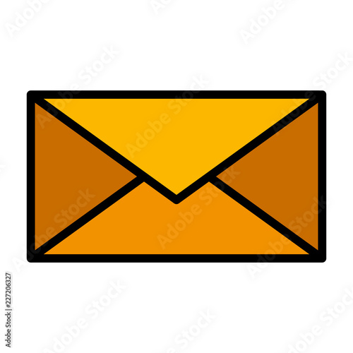 envelope mail isolated icon