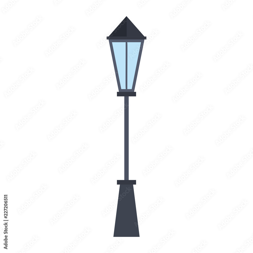 park lamp isolated icon