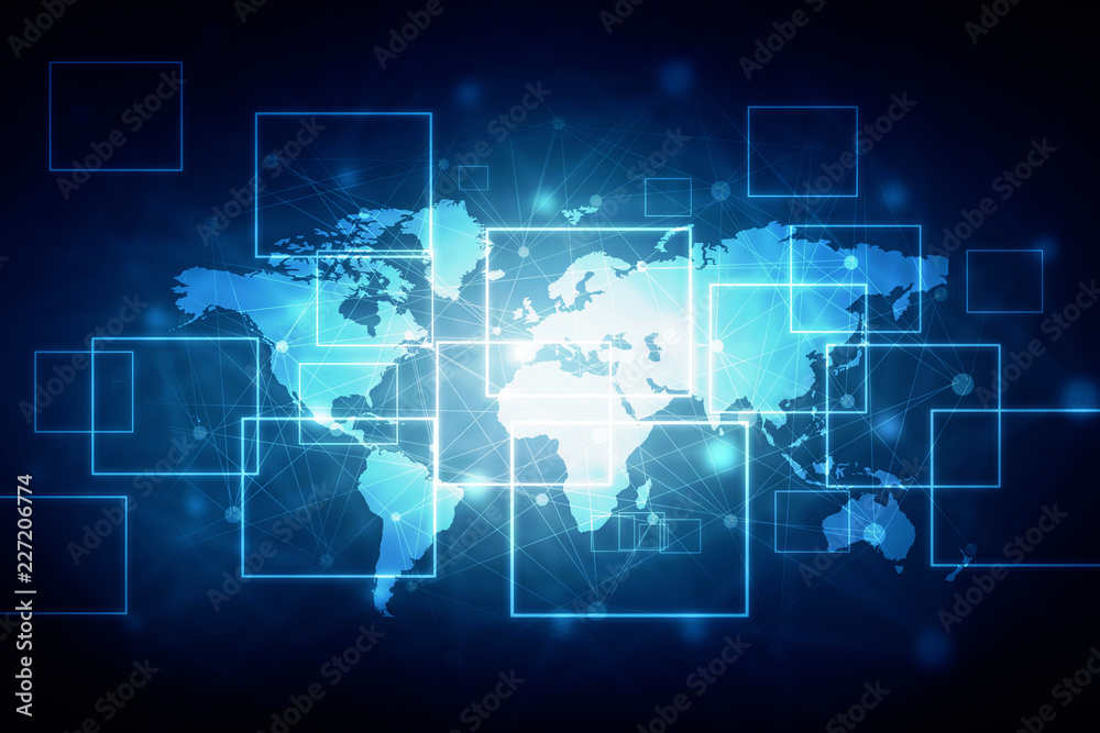 2d illustration world map abstract background 2d illustration world map abstract background
