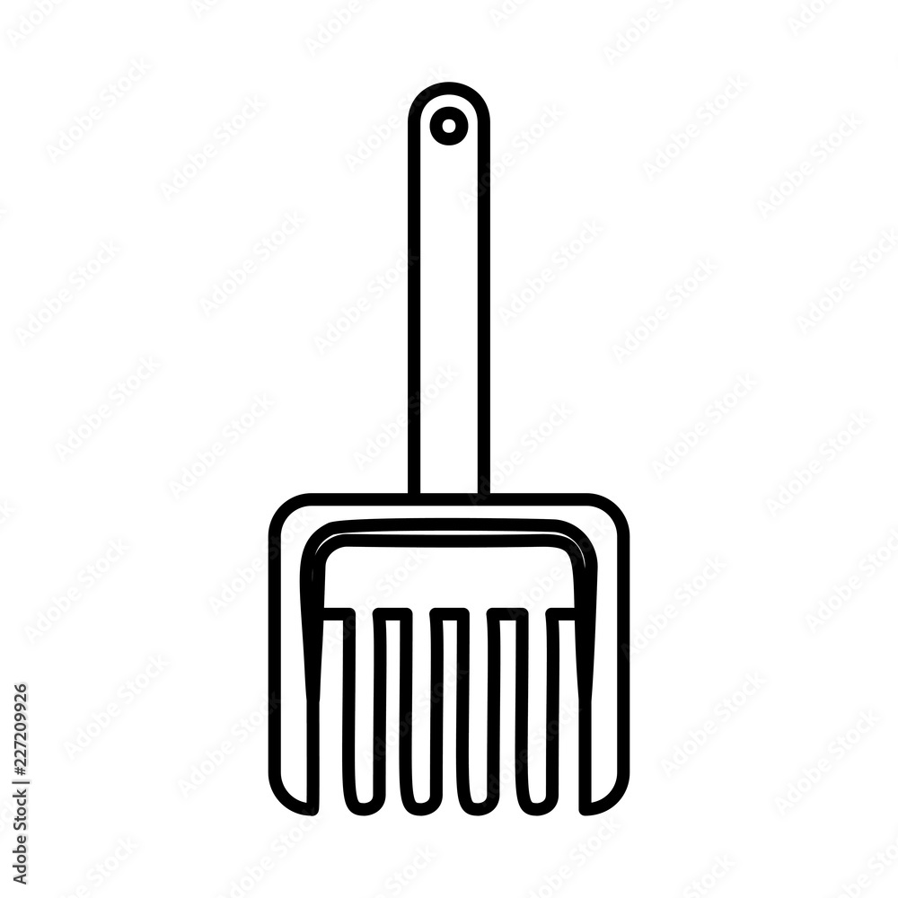 plastic rake toy icon plastic rake toy icon