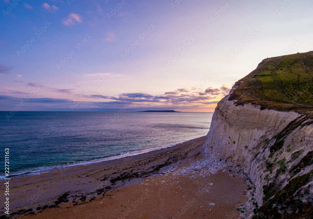 The White Cliffs of England at sunset The White Cliffs of England at sunset