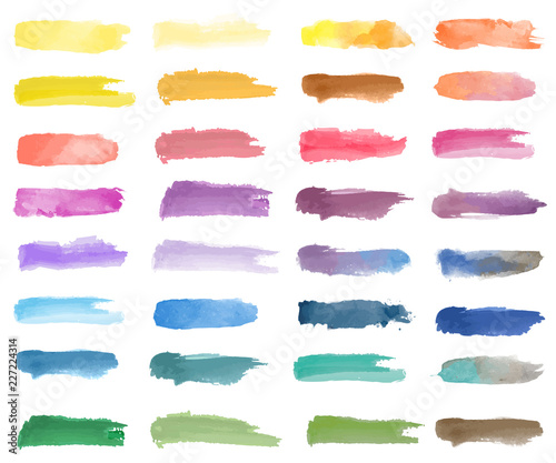 Colorful watercolor patch background vector © Rawpixel.com