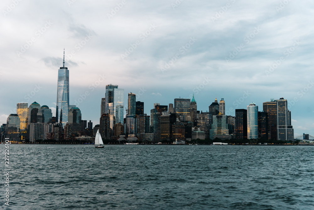 Skyline and waterfront of New York City