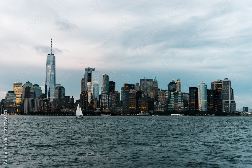 Skyline and waterfront of New York City Skyline and waterfront of New York City