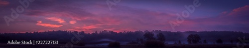 sunrise purple panorama