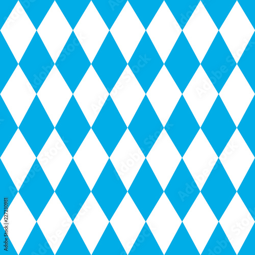 Oktoberfest Blue Geometric Pattern.