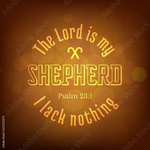 bible verse from psalm on bokeh background