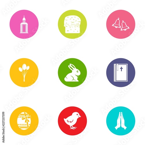 Public library icons set. Flat set of 9 public library vector icons for web isolated on white background