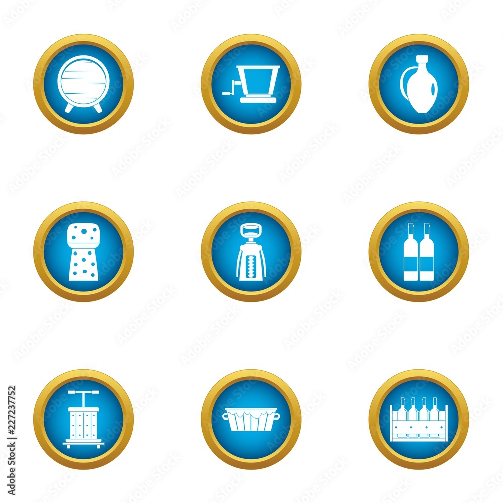Cream blank icons set. Flat set of 9 cream blank vector icons for web isolated on white background Cream blank icons set. Flat set of 9 cream blank vector icons for web isolated on white background