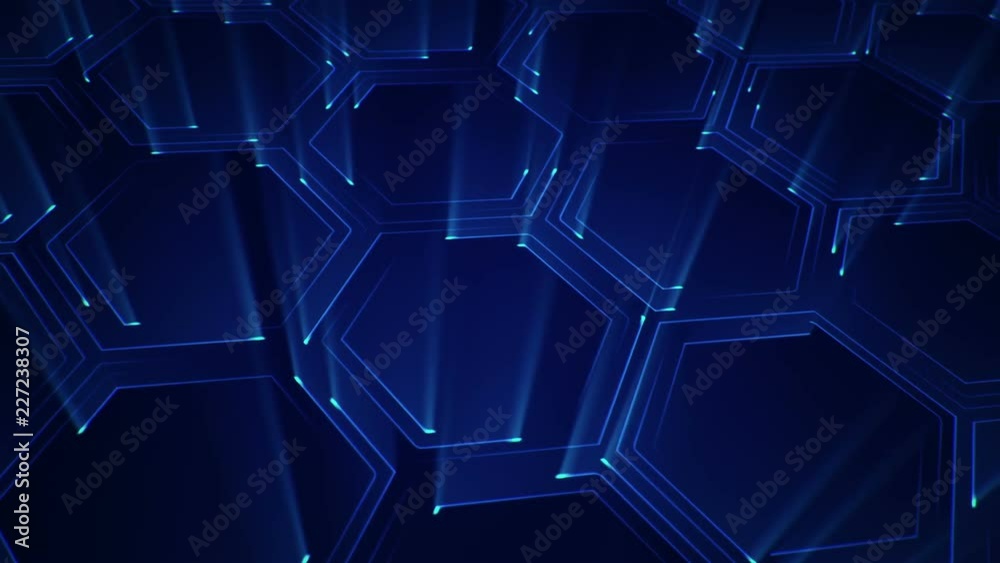 Abstract technologic background with stripes and particles. Animation of circuit electric signal with light shine. Animation of seamless loop. Abstract technologic background with stripes and particles. Animation of circuit electric signal with light shine. Animation of seamless loop.