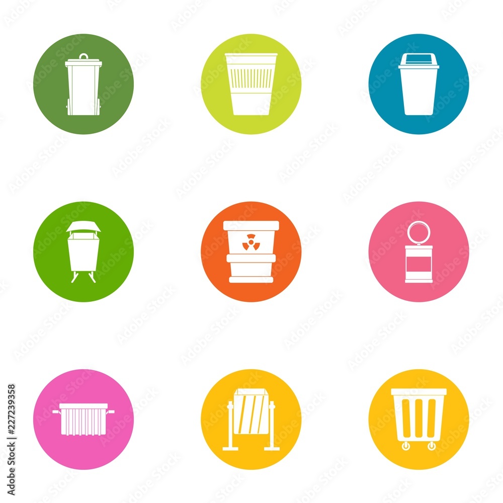 Scavenger icons set. Flat set of 9 scavenger vector icons for web isolated on white background Scavenger icons set. Flat set of 9 scavenger vector icons for web isolated on white background