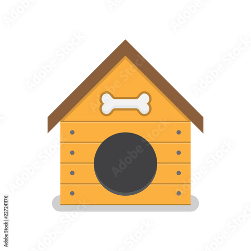 Dog house isolated on white background