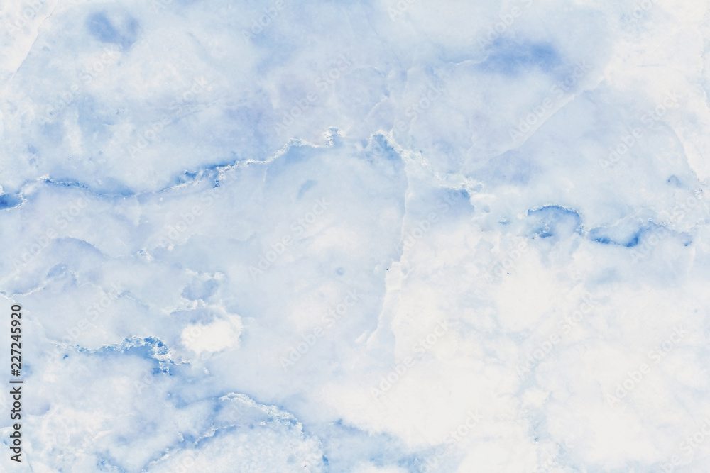 Fototapeta premium Blue pastel marble texture background in natural patterns with high resolution detailed structure bright and luxurious, seamless pattern of tile stone floor.