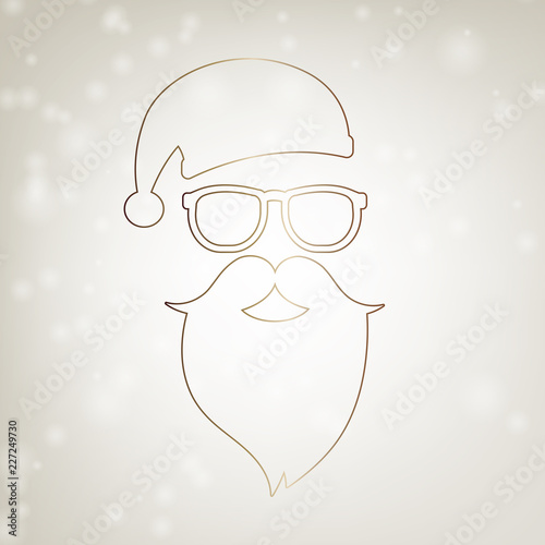 edler Weihnachtsmann Goldener Stil