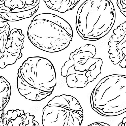 walnut vector pattern