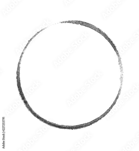 Wasserfarbe Kreis schwarz