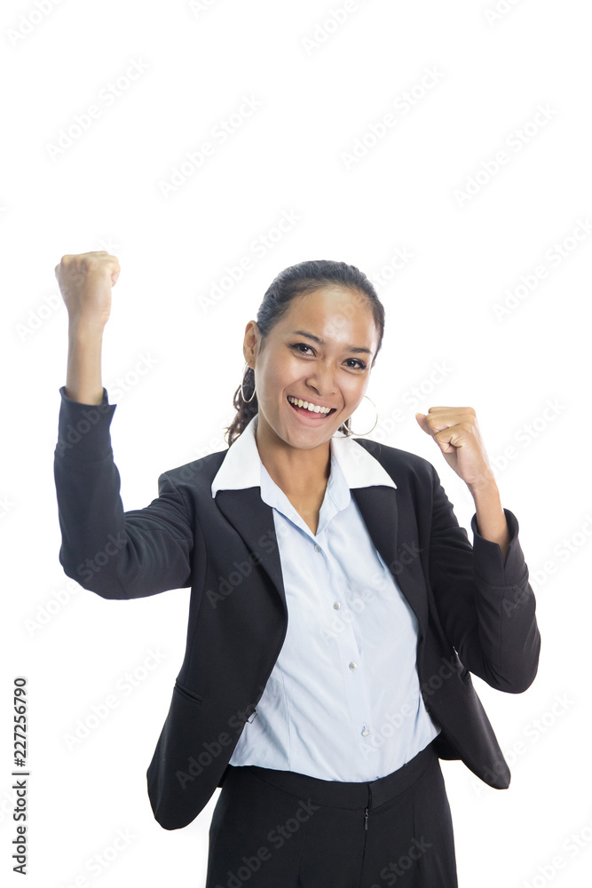 asian business woman with successful expression asian business woman with successful expression