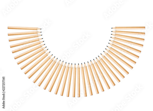 pencils semicircle